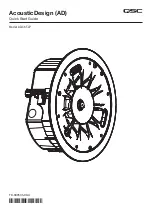 Preview for 1 page of QSC AcousticDesign AD-C6T-LP Quick Start Manual