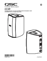 QSC AcousticDesign AD-S32T User Manual preview