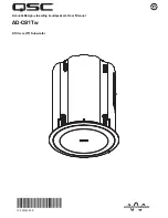 Preview for 1 page of QSC AcousticDesign QSC-AD-C81TW-WH User Manual