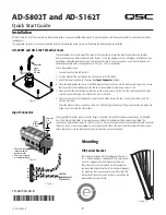 QSC AD-S802T Quick Start Manual предпросмотр