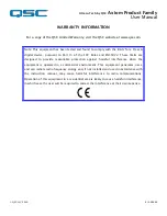 Preview for 3 page of QSC ATTEROTECH Axiom Series User Manual