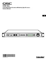 Preview for 1 page of QSC BASIS 922az Hardware Manual