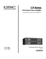 QSC CX Series Technical & Service Manual предпросмотр