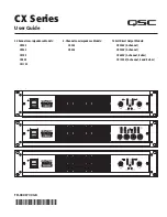 QSC CX Series User Manual предпросмотр