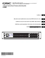 Предварительный просмотр 1 страницы QSC CX108V User Manual