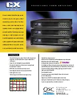 QSC CX204V Specifications предпросмотр