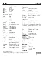 Preview for 2 page of QSC DCM 10 Specification