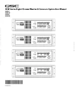 QSC DCM 30 User Manual preview