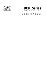 QSC DCM series User Manual preview