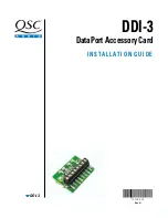 Предварительный просмотр 1 страницы QSC DD1-3 Installation Manual