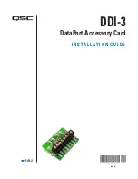 Preview for 1 page of QSC DDI-3 Installation Manual