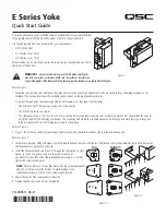 QSC E110 YM Quick Start Manual preview