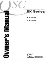 QSC EX 2500 User Manual preview