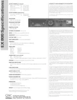 Предварительный просмотр 2 страницы QSC EX 800 Specification Sheet