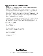 Предварительный просмотр 4 страницы QSC HF-63 User Manual