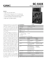 QSC HF-63X2 Specification Sheet предпросмотр