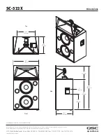 Предварительный просмотр 2 страницы QSC HF-63X2 Specification Sheet