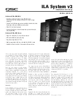 Preview for 1 page of QSC ILA System v2 Installation