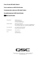 Предварительный просмотр 28 страницы QSC ISIS 102M User Manual