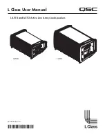 QSC LA108 User Manual preview