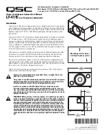 QSC LF-4115 User Manual предпросмотр