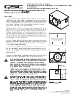 Предварительный просмотр 5 страницы QSC LF-4115 User Manual