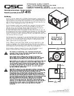 Предварительный просмотр 13 страницы QSC LF-4115 User Manual