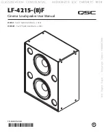 QSC LF4215-F User Manual preview