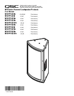 Preview for 1 page of QSC MD-FP122/64r User Manual