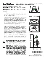 Предварительный просмотр 1 страницы QSC MH-1063 User Manual