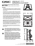 QSC MHV-1090 User Manual предпросмотр