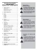 Предварительный просмотр 2 страницы QSC MX 1000a Owner'S Manual