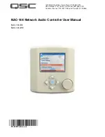 Предварительный просмотр 1 страницы QSC NAC-100 User Manual