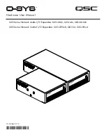 QSC Q-SYS QIO Series Hardware User Manual preview
