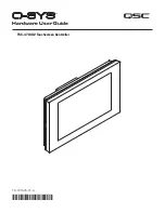 Preview for 1 page of QSC Q-SYS TSC-47W-G2 Hardware User'S Manual