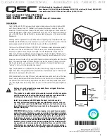 Preview for 1 page of QSC SB-5218 User Manual