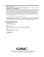 Предварительный просмотр 26 страницы QSC SC-312 User Manual