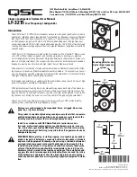 Предварительный просмотр 8 страницы QSC SC-322X User Manual