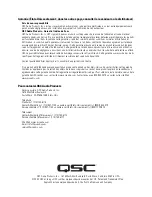 Предварительный просмотр 19 страницы QSC SC-322X User Manual