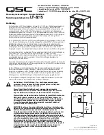 Предварительный просмотр 20 страницы QSC SC-322X User Manual