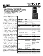 QSC SC-324 Specification Sheet preview