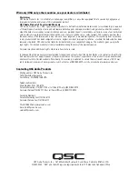 Preview for 6 page of QSC SC-412 User Manual