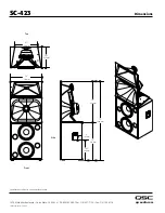 Предварительный просмотр 2 страницы QSC SC-423 Specification Sheet