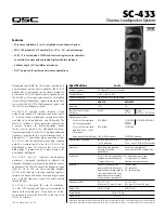 QSC SC-433 User Manual предпросмотр