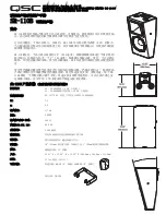 Preview for 9 page of QSC SR-110B User Manual