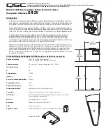 Предварительный просмотр 5 страницы QSC SR-26 User Manual