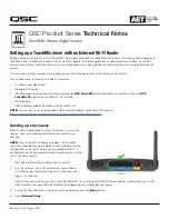 Preview for 1 page of QSC TouchMix Technical Notes