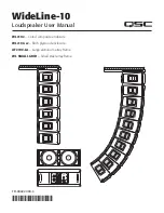 Preview for 1 page of QSC WideLine-10 WL2102 User Manual