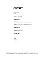 Preview for 12 page of QSC WL2102-w User Manual