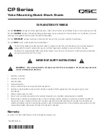 QSC Yoke CP Series Quick Start Manual preview